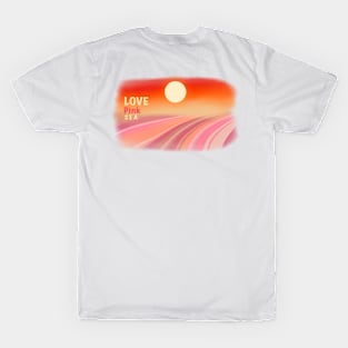 Love Pink Sea Geometric #52 T-Shirt